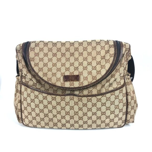 GUCCI Brown Leather Shoulder Bag - Picture 1 of 16